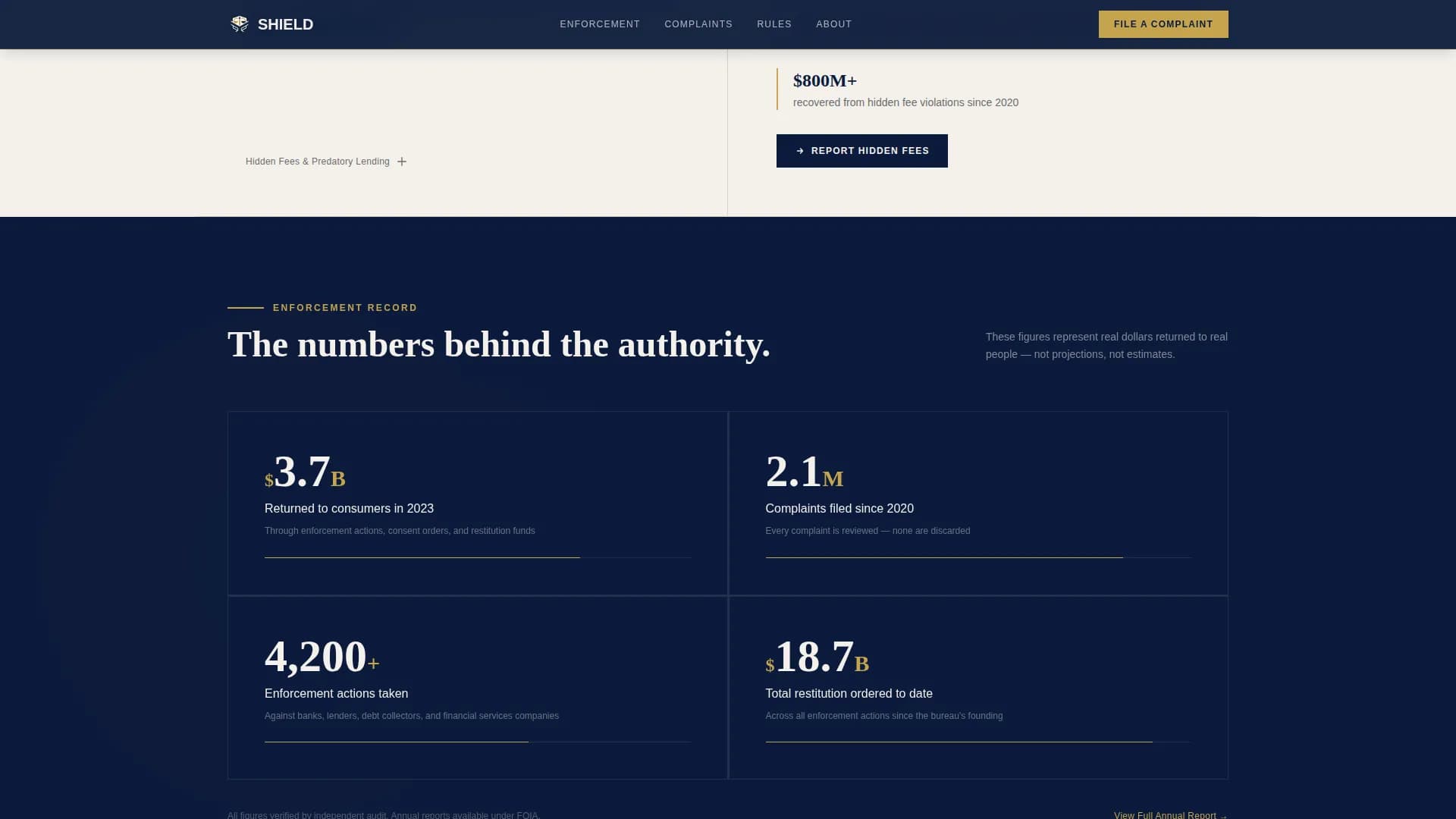 Shield — Consumer Agency Landing Page Template