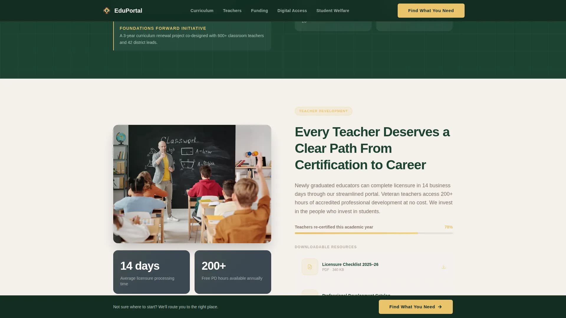 Edumandate — Accessible Learning Equity Landing Page Template
