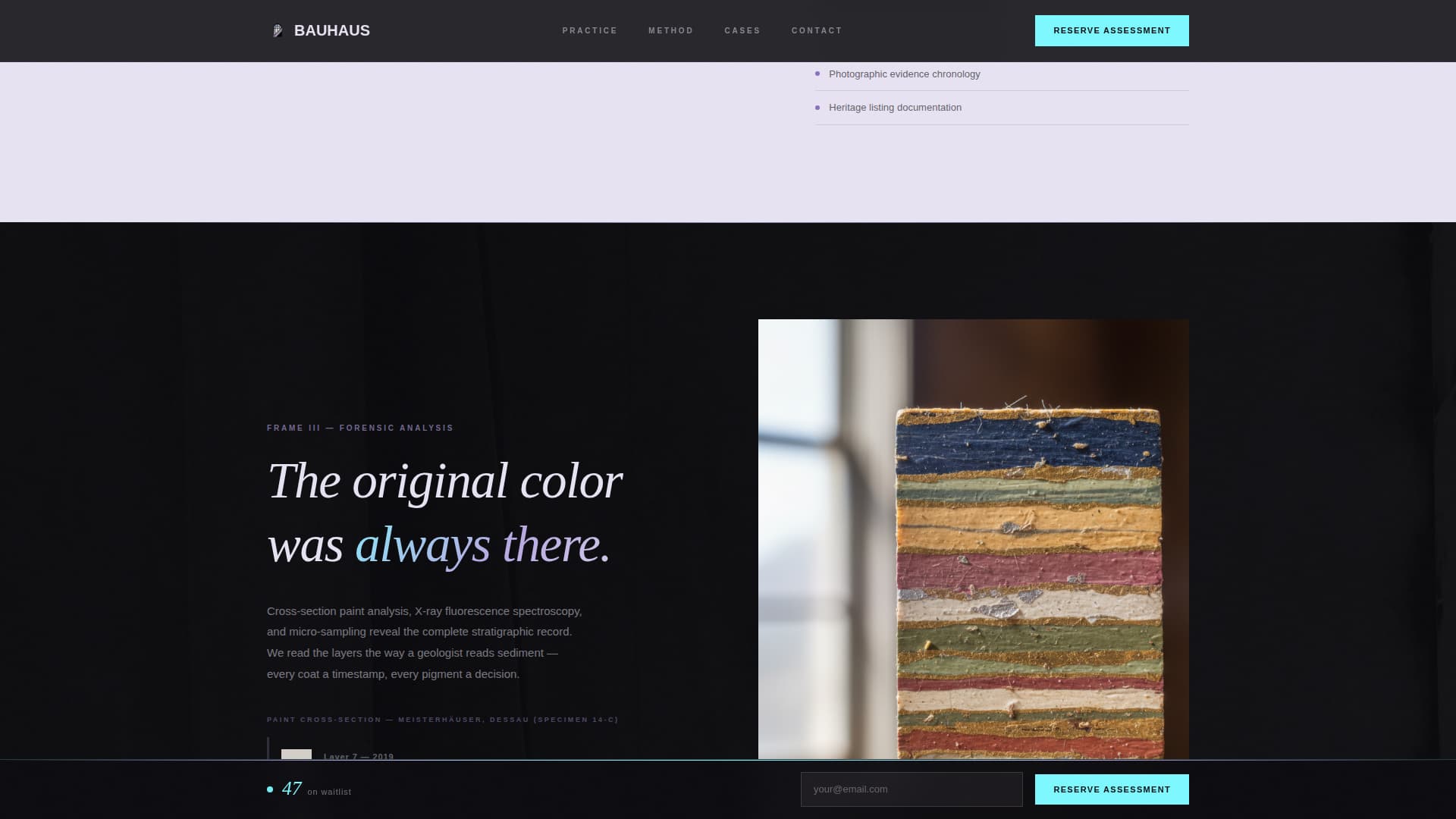 Bauhaus Architecture Pre-Launch Website Template