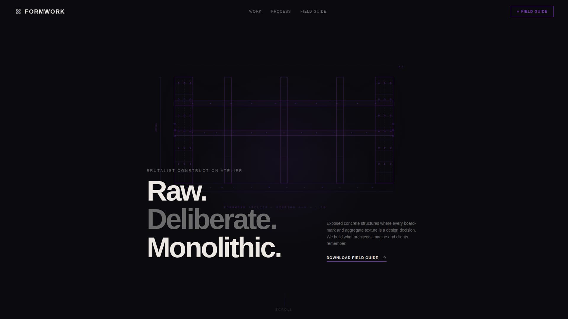 Brutalist Architecture Professional Website Template