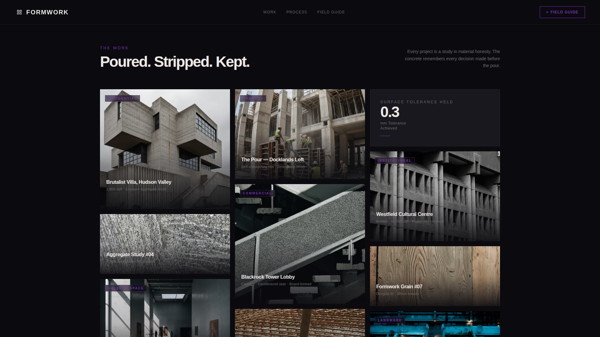 Brutalist Architecture Professional Website Template