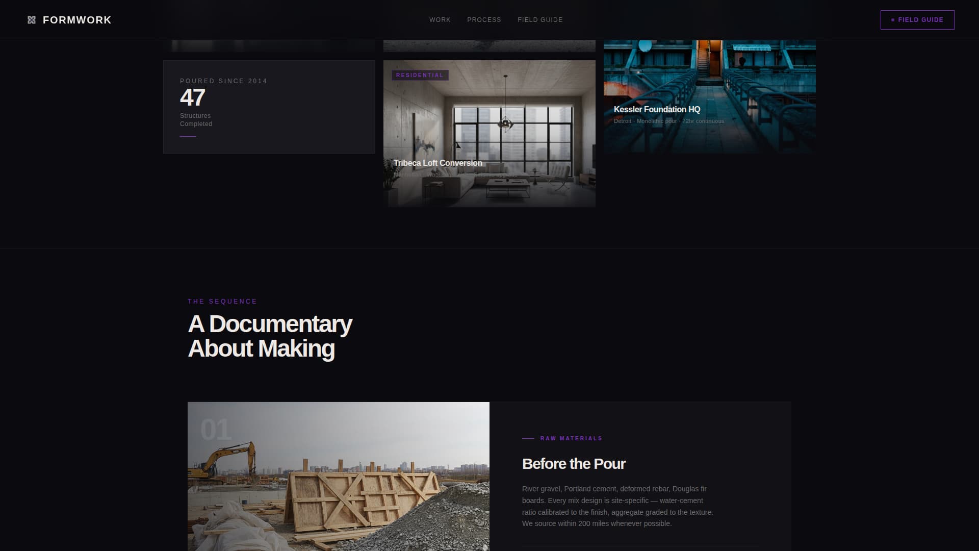 Brutalist Architecture Professional Website Template