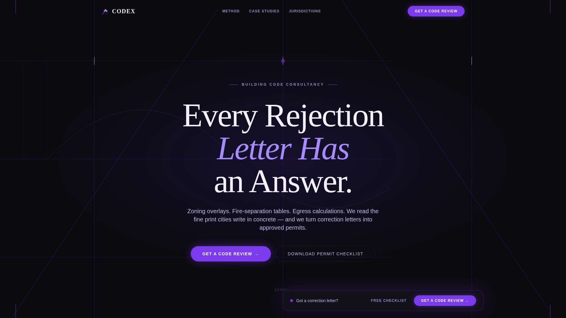 Codex - Authoritative Codeconsultant Landing Page Template