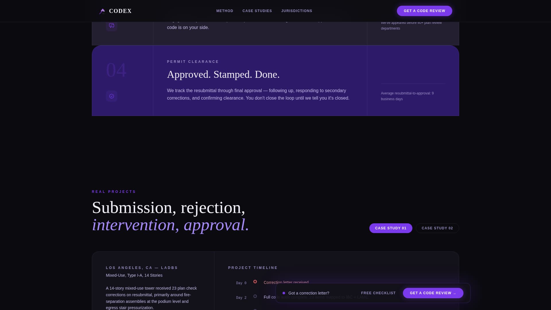 Codex - Authoritative Codeconsultant Landing Page Template