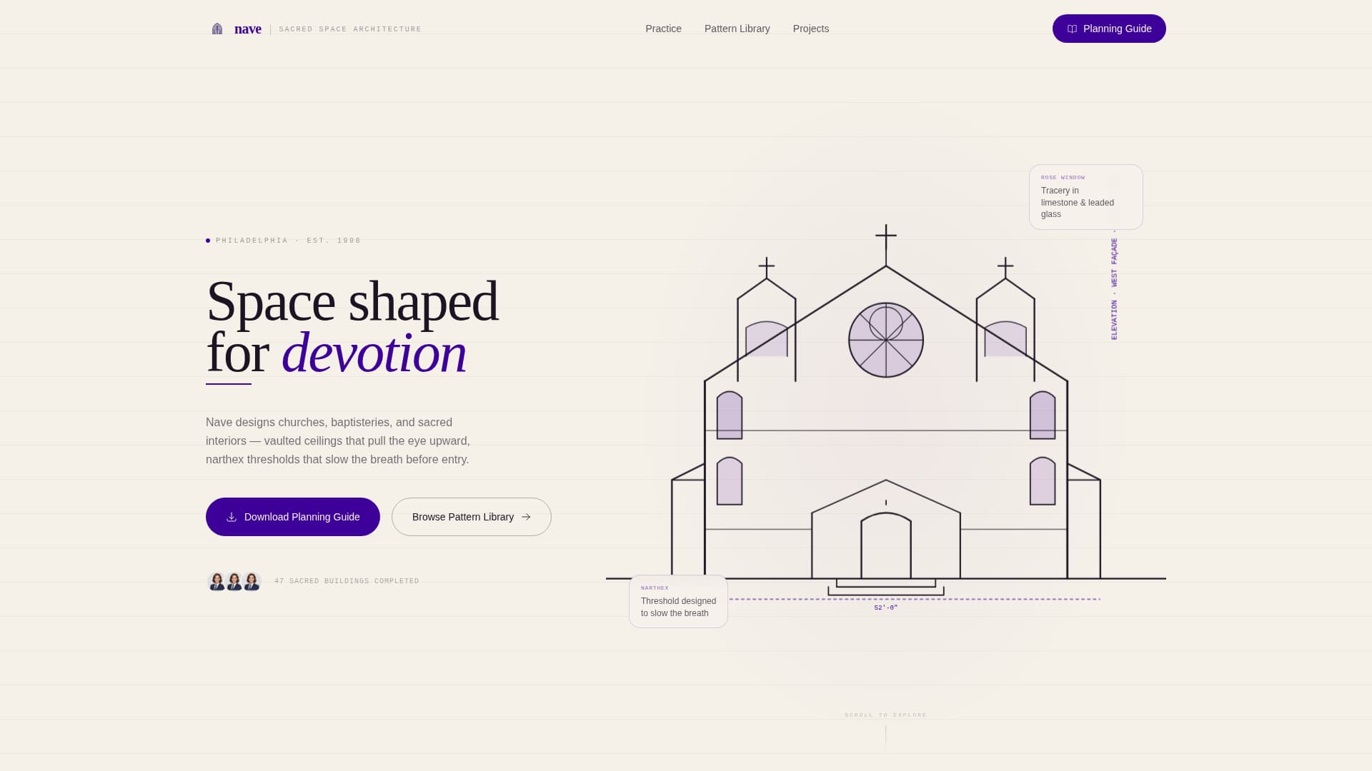 Religious & Cultural Architecture Blog Website Template