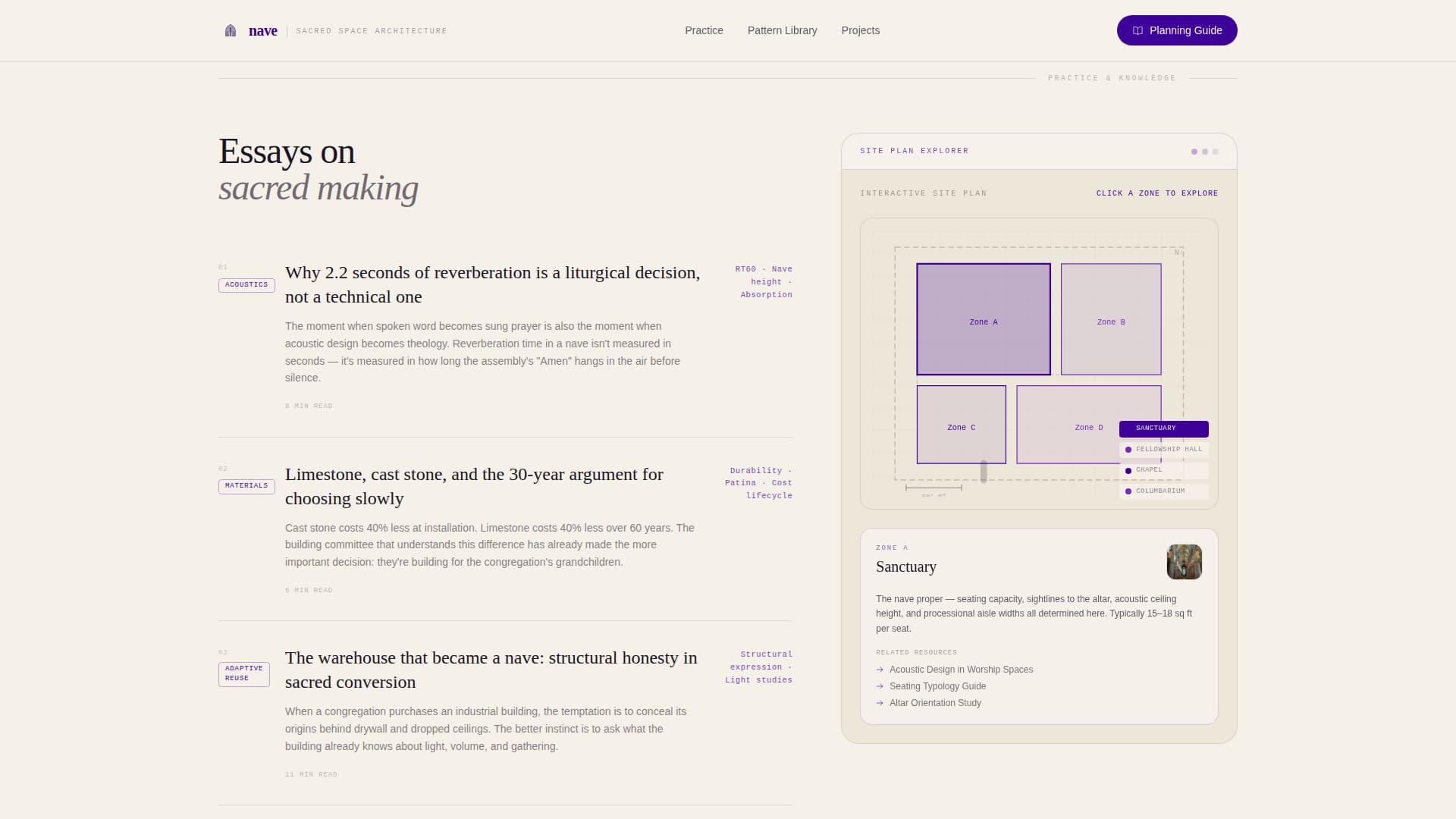 Religious & Cultural Architecture Blog Website Template