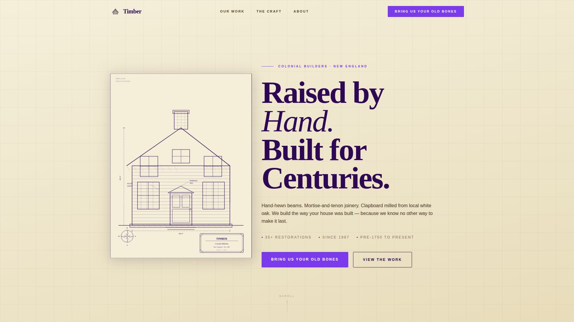 Colonial Architecture Professional Website Template