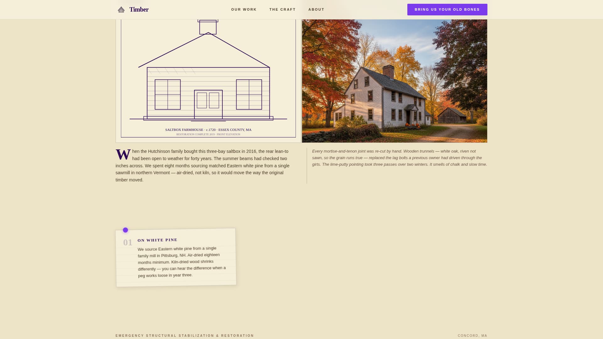 Colonial Architecture Professional Website Template