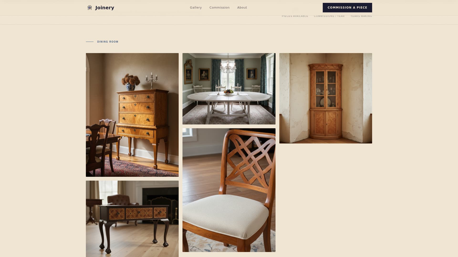 Colonial Architecture Specialist Professional Website Template