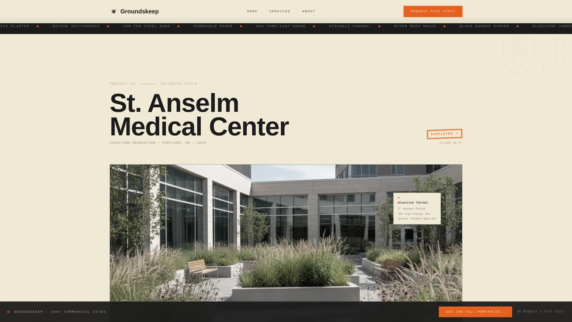 Landscape Architecture Booking Website Template