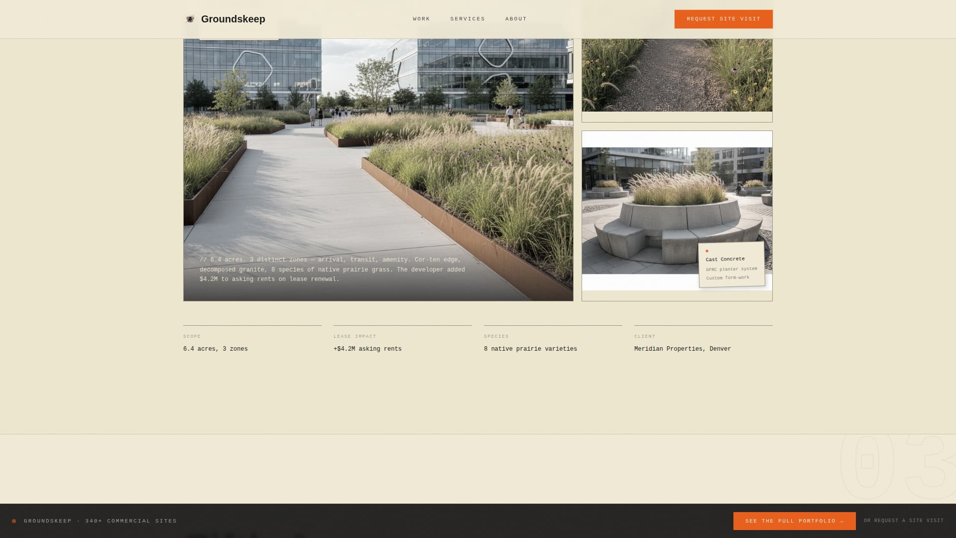 Landscape Architecture Booking Website Template