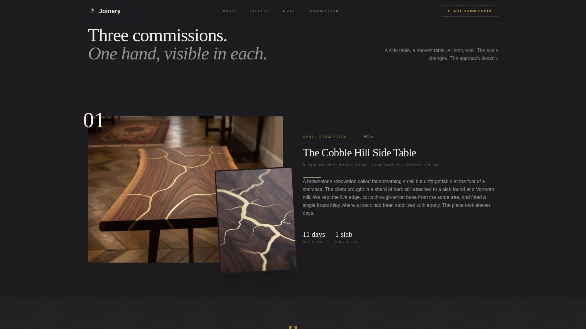 Furniture & Product Design Specialist Professional Website Template