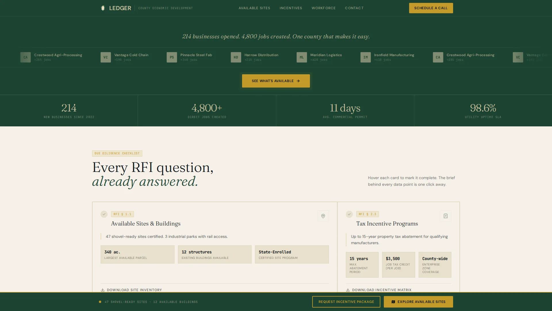 Boost — Economic Development Landing Page Template