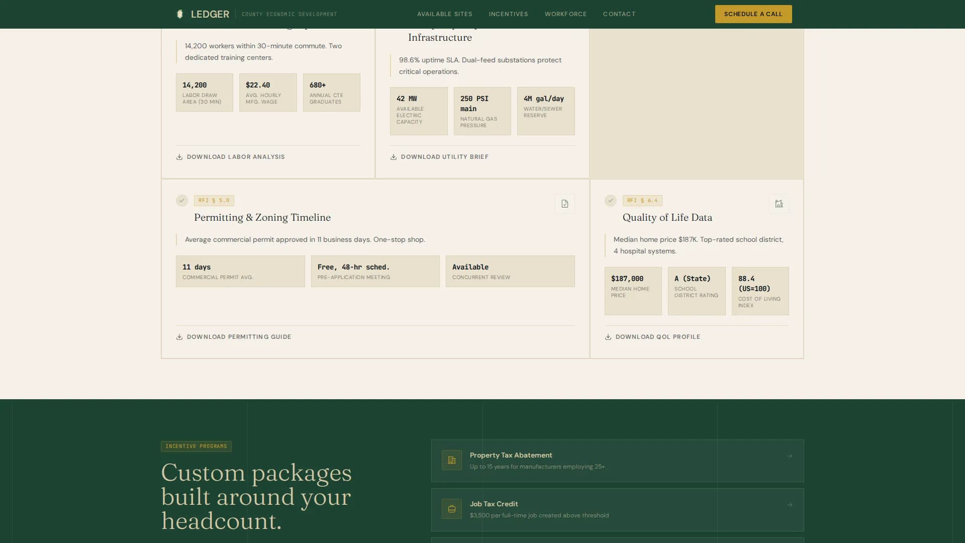 Boost — Economic Development Landing Page Template