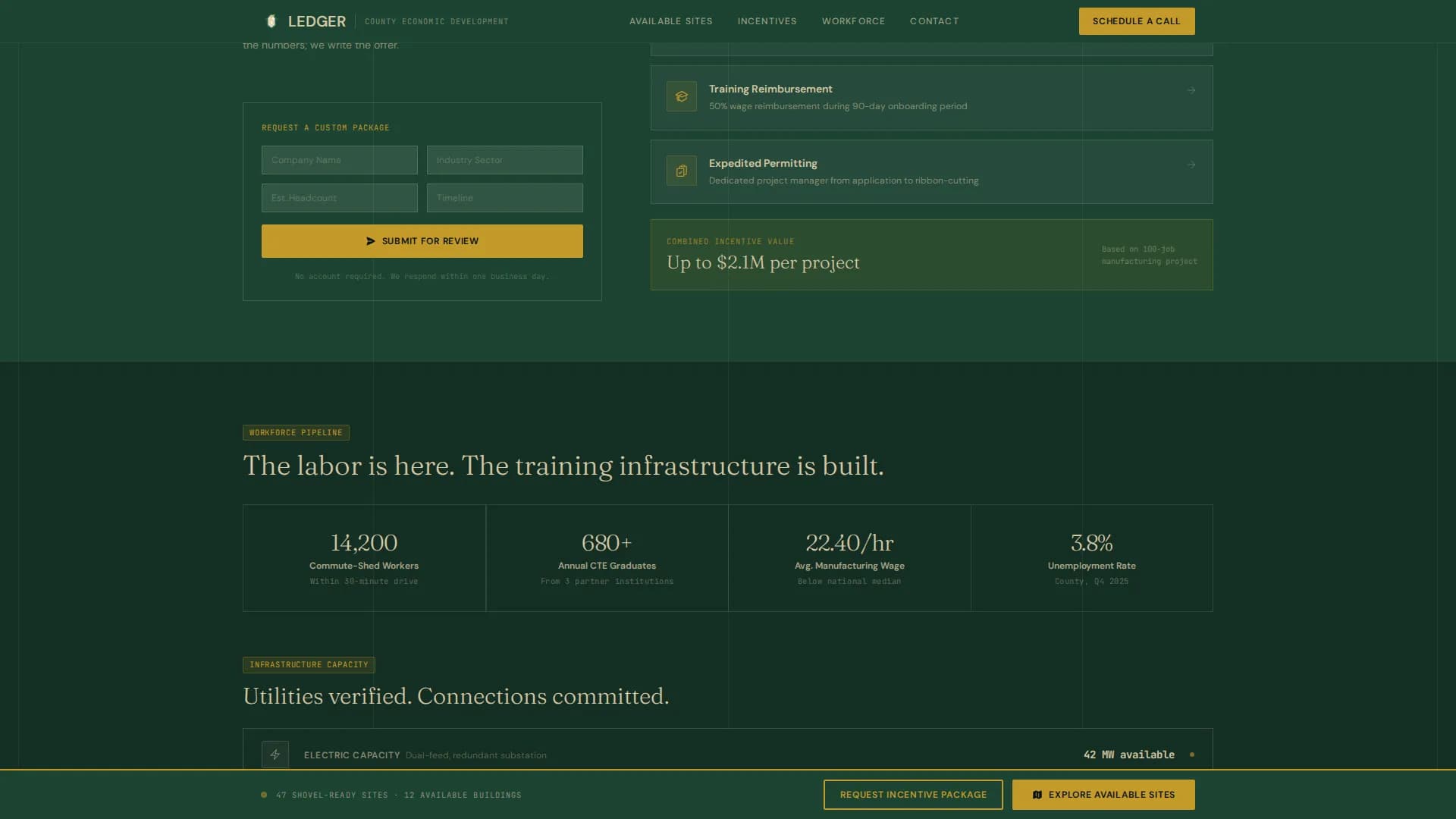 Boost — Economic Development Landing Page Template