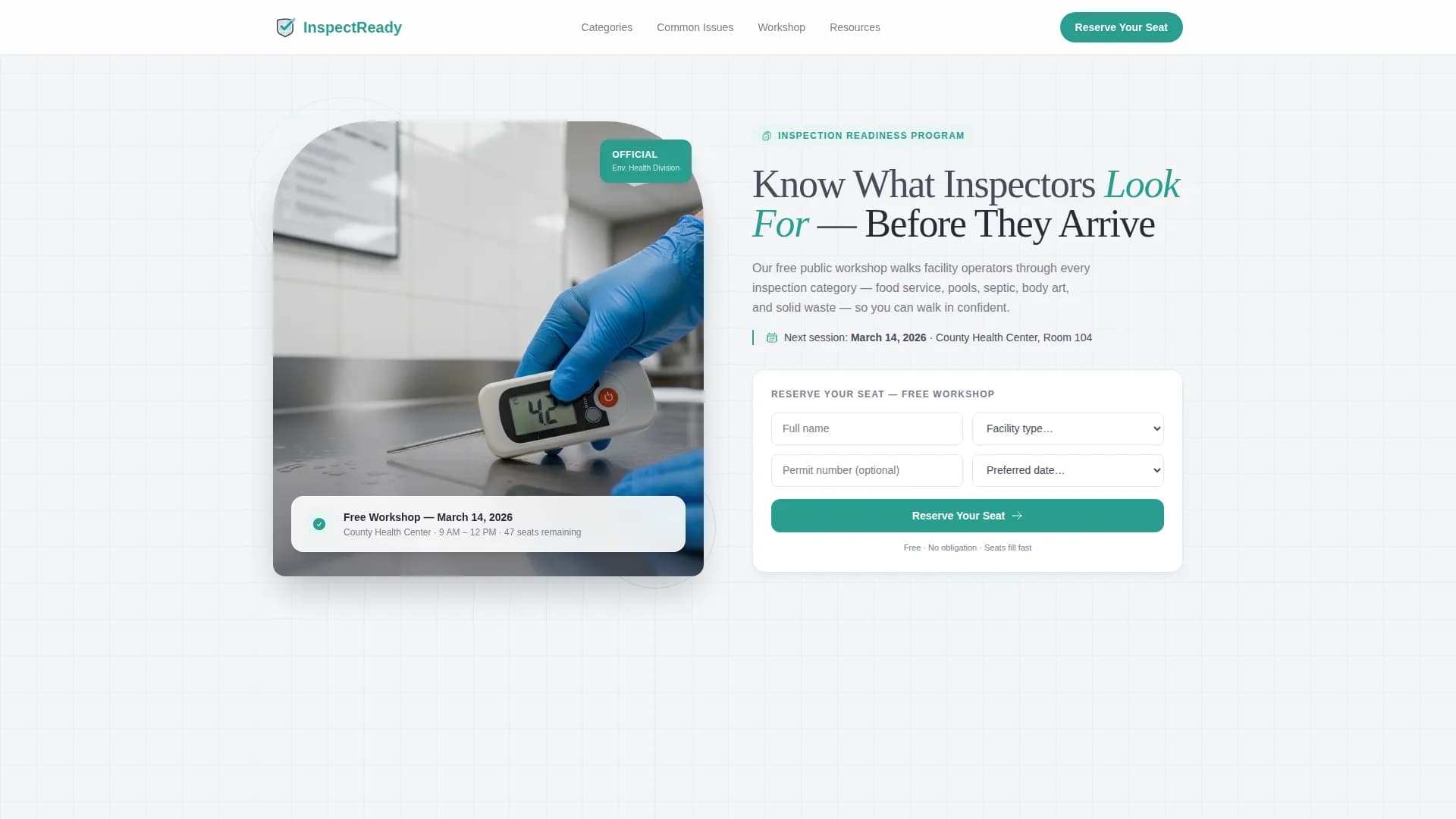 Public Health Department Privacy Policy Website Template