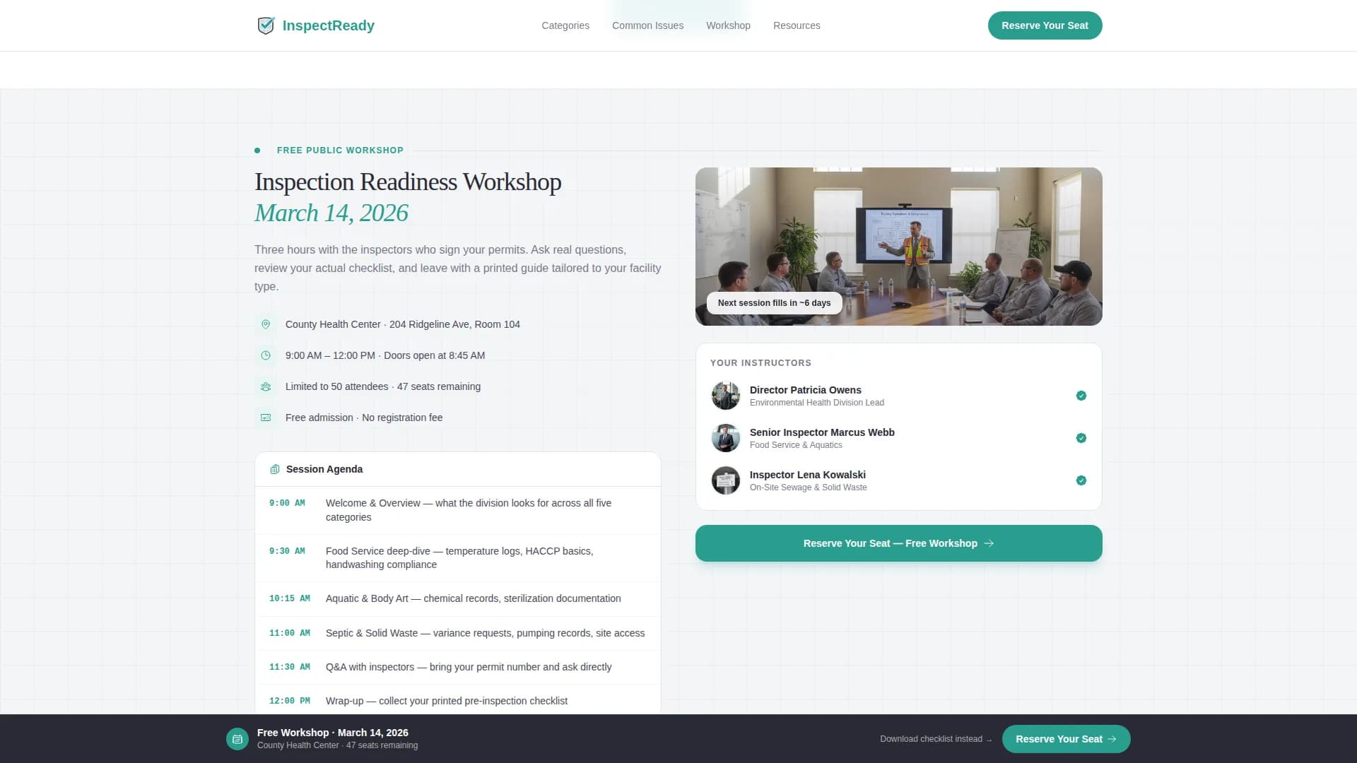 Public Health Department Privacy Policy Website Template