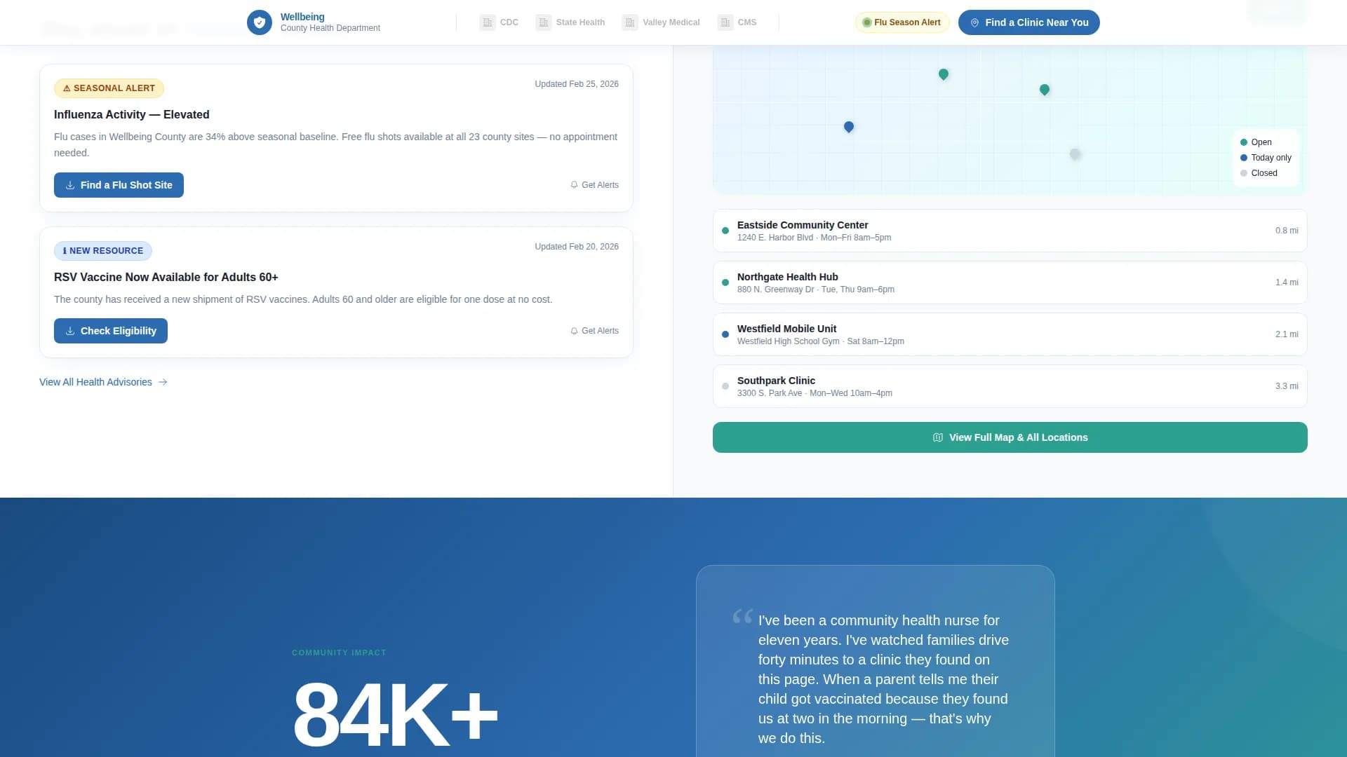 Government Agency & Department Booking Website Template
