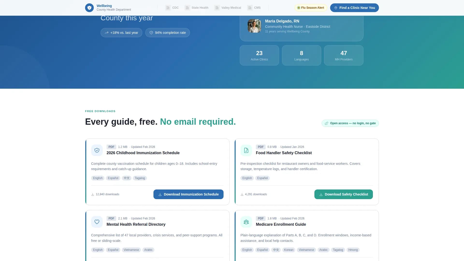 Government Agency & Department Booking Website Template