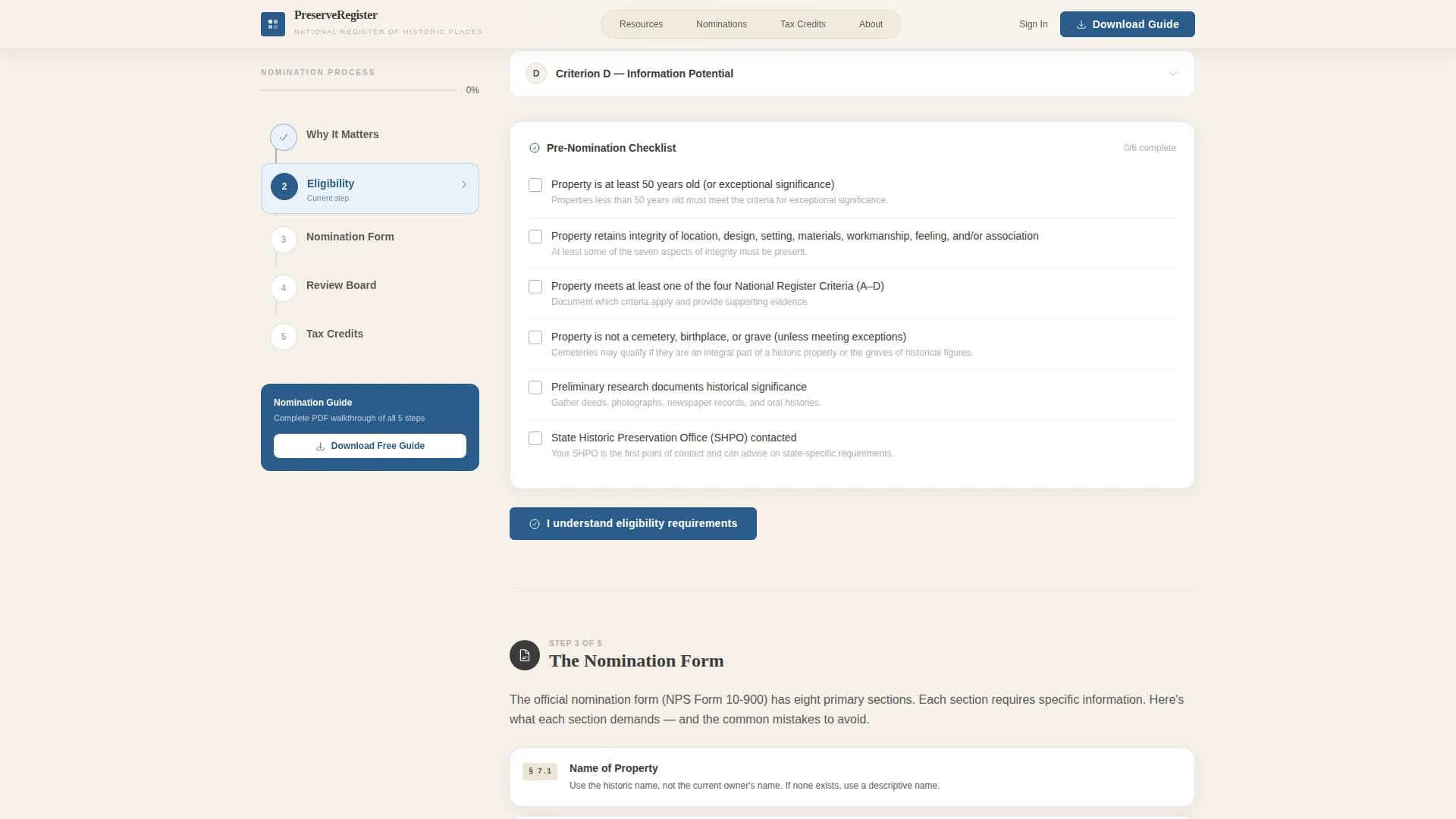 Historic Preservation Government Professional Website Template