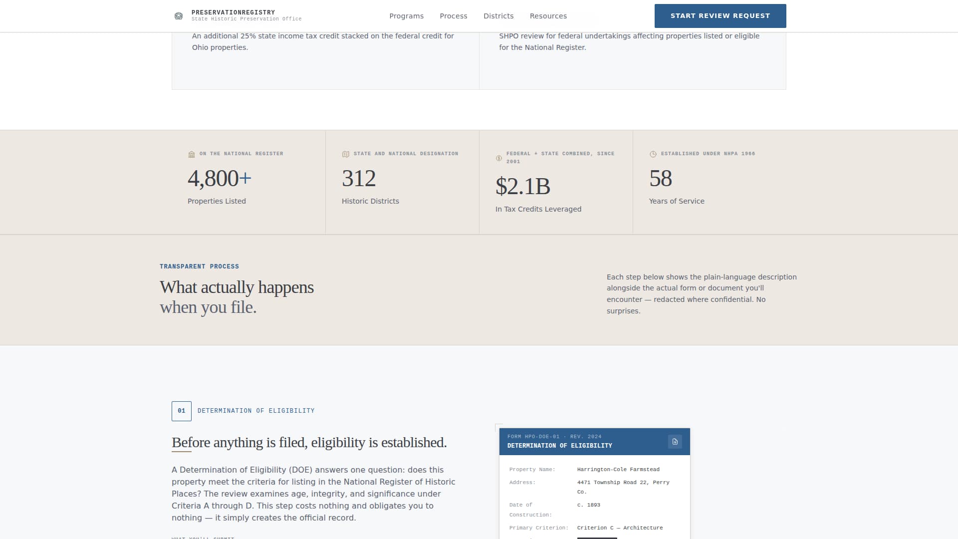 Historic Preservation Government Professional Website Template