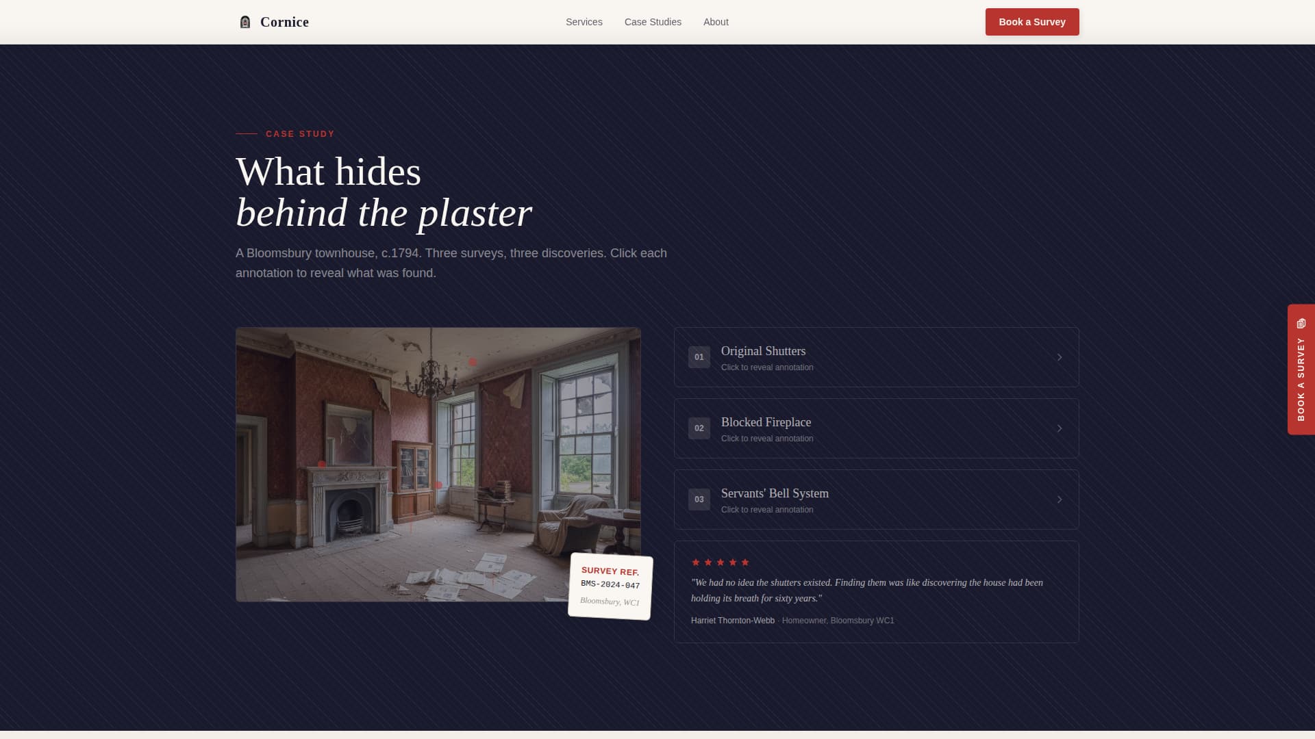 Georgian Architecture Booking Website Template