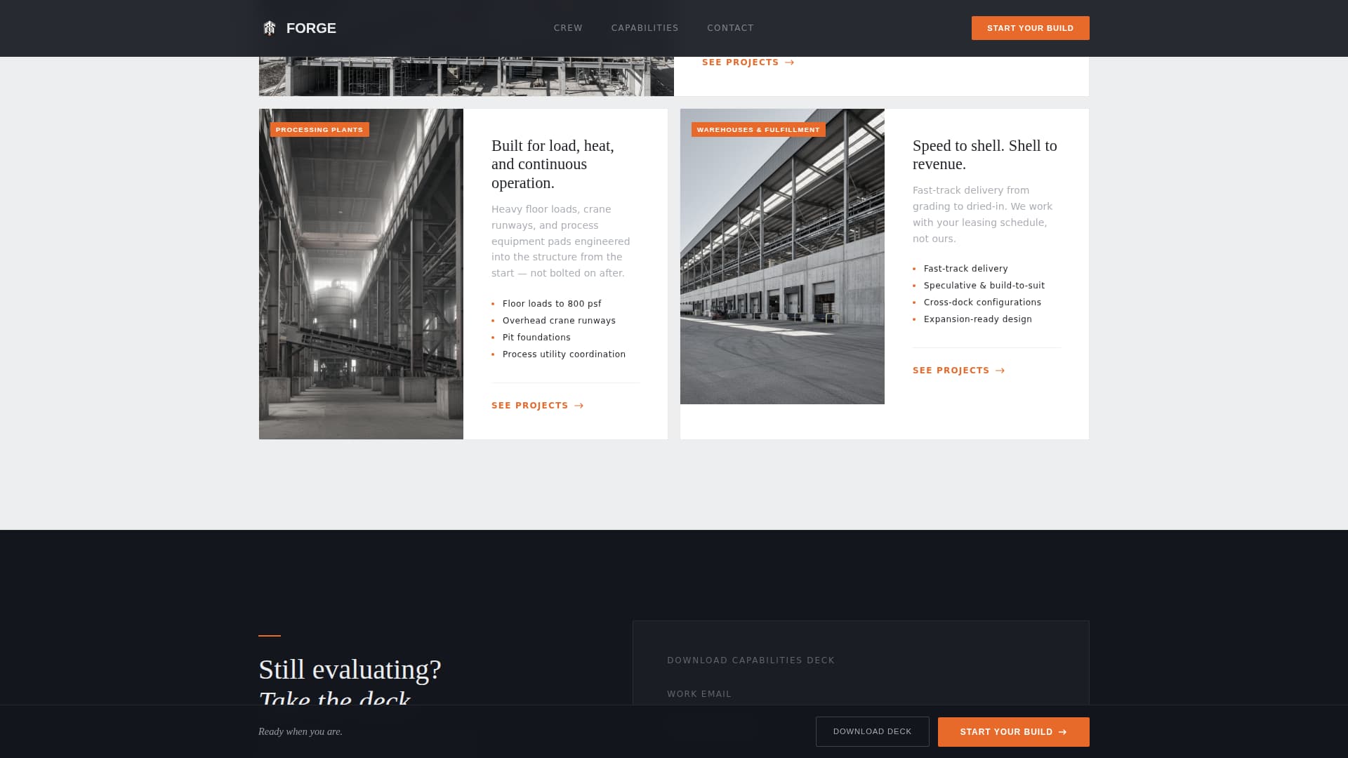 Industrial Architecture Specialist Professional Website Template