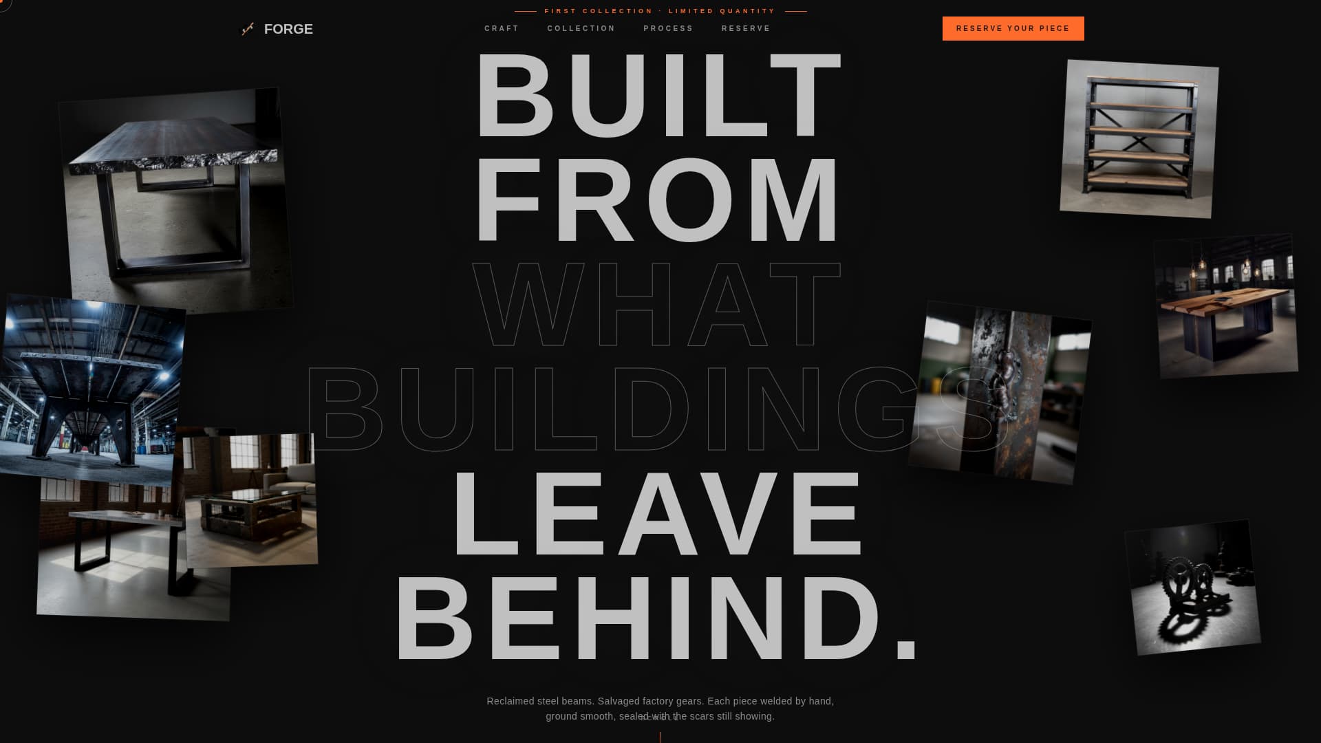 Industrial Architecture Pre-Launch Website Template