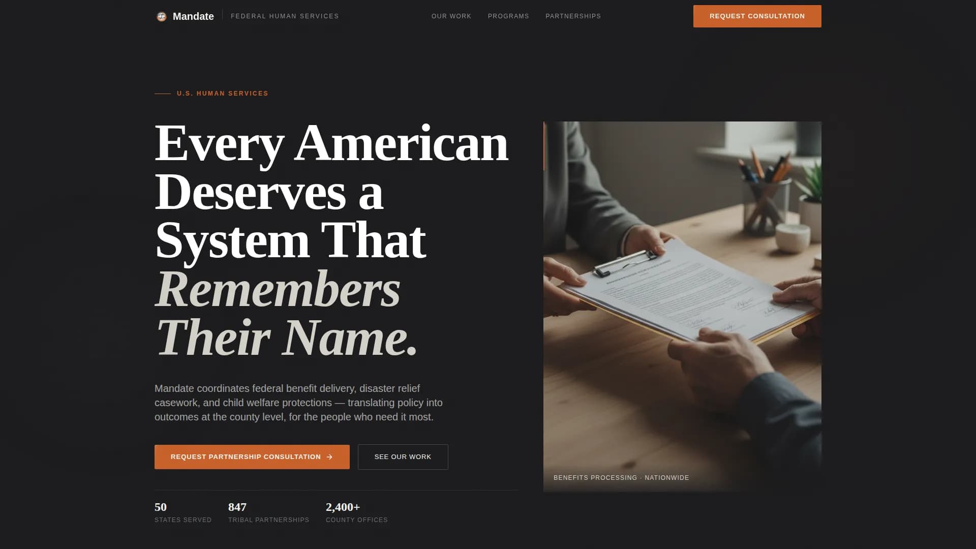 Human Services Government Professional Website Template