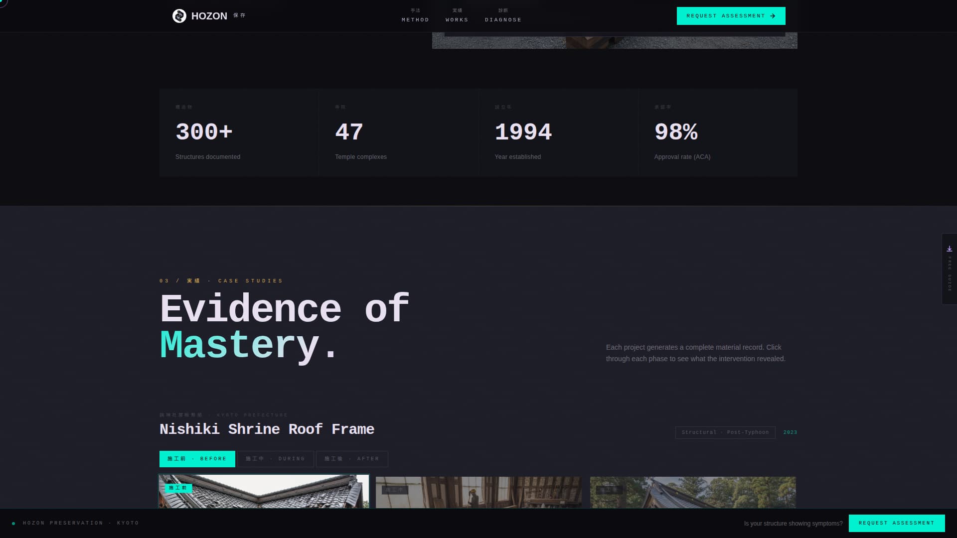 Japanese Architecture Portfolio Website Template