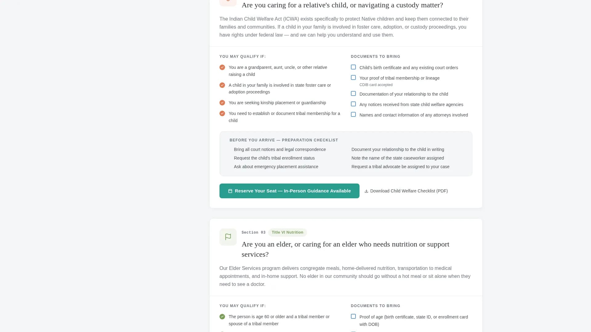 Empower — Tribal Human Services Landing Page Template