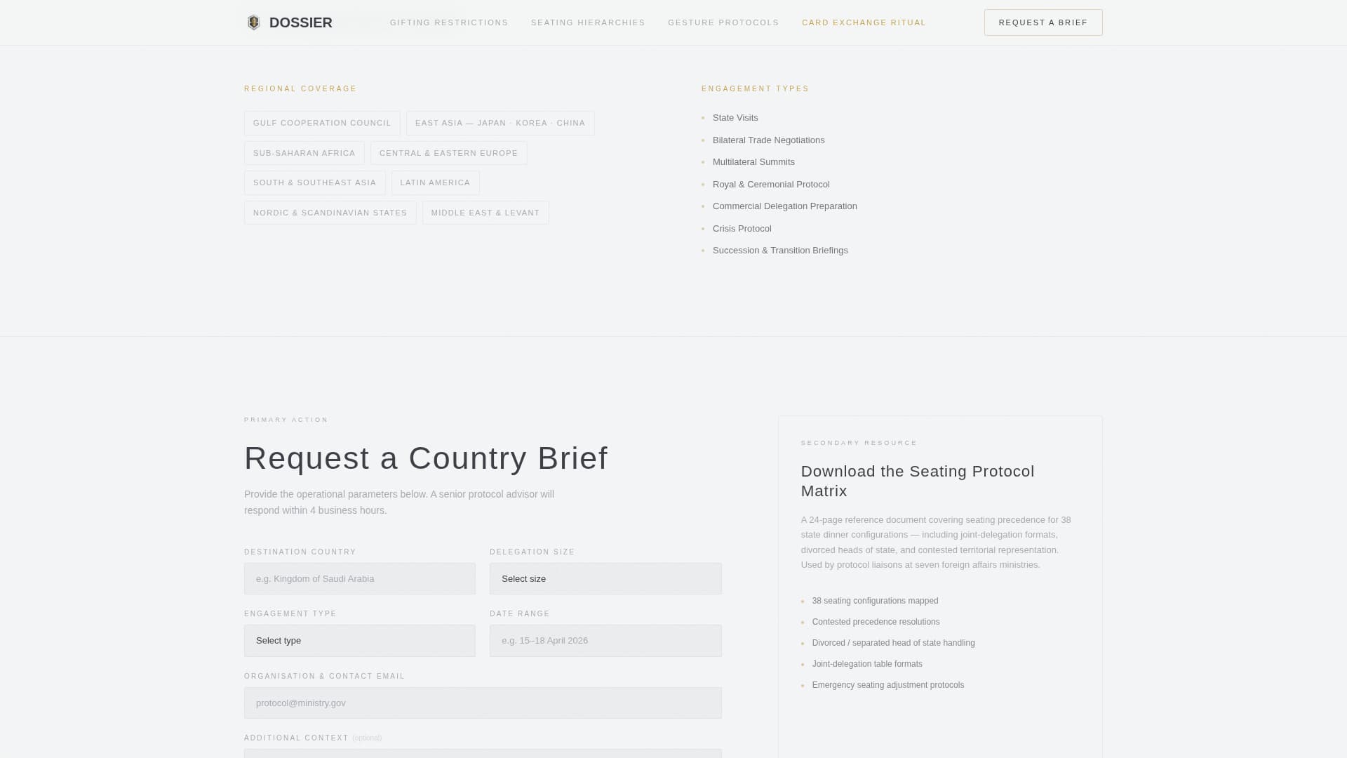 Embassy & Consulate FAQ Website Template