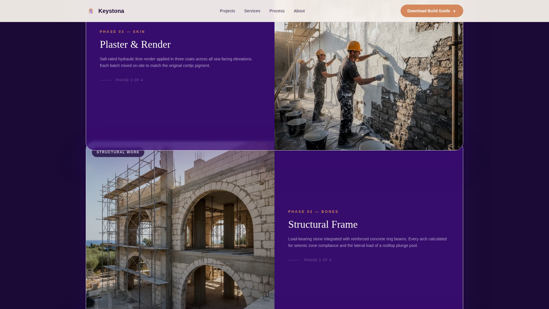 Mediterranean Architecture Professional Website Template
