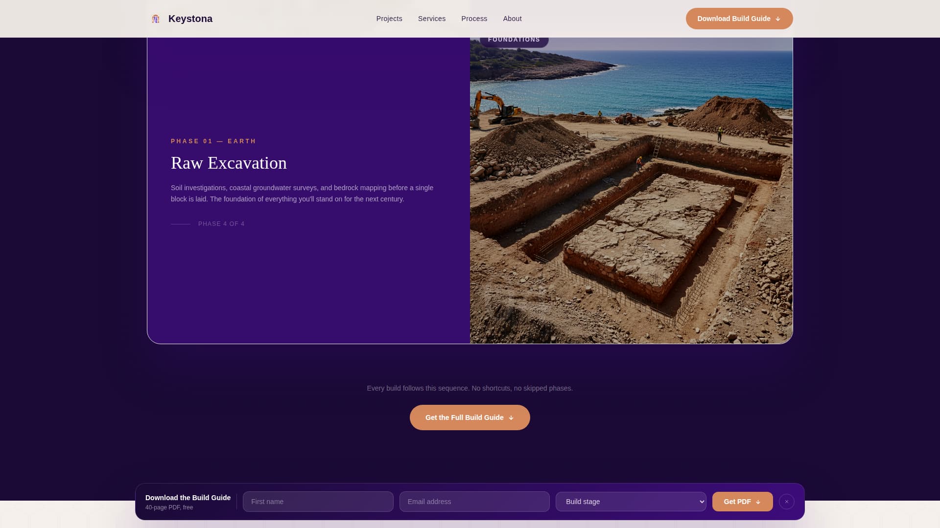 Mediterranean Architecture Professional Website Template