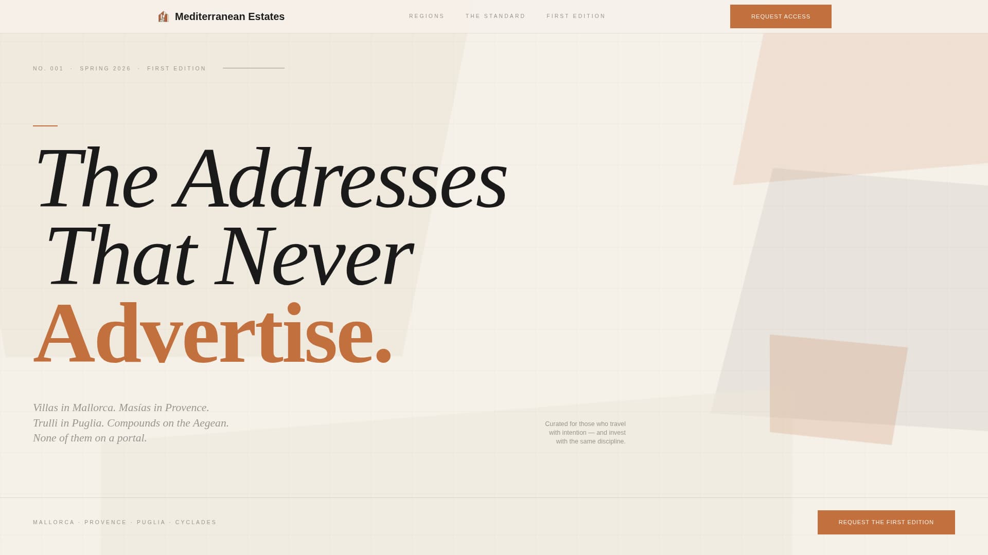 Mediterranean Architecture Pre-Launch Website Template