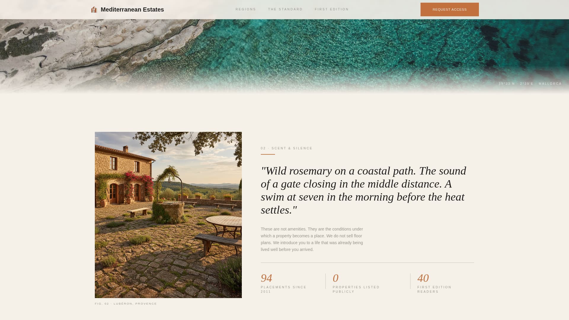 Mediterranean Architecture Pre-Launch Website Template