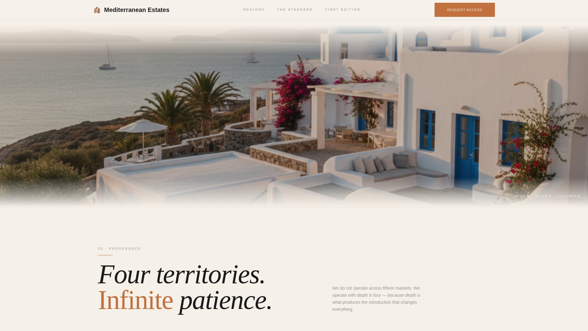 Mediterranean Architecture Pre-Launch Website Template