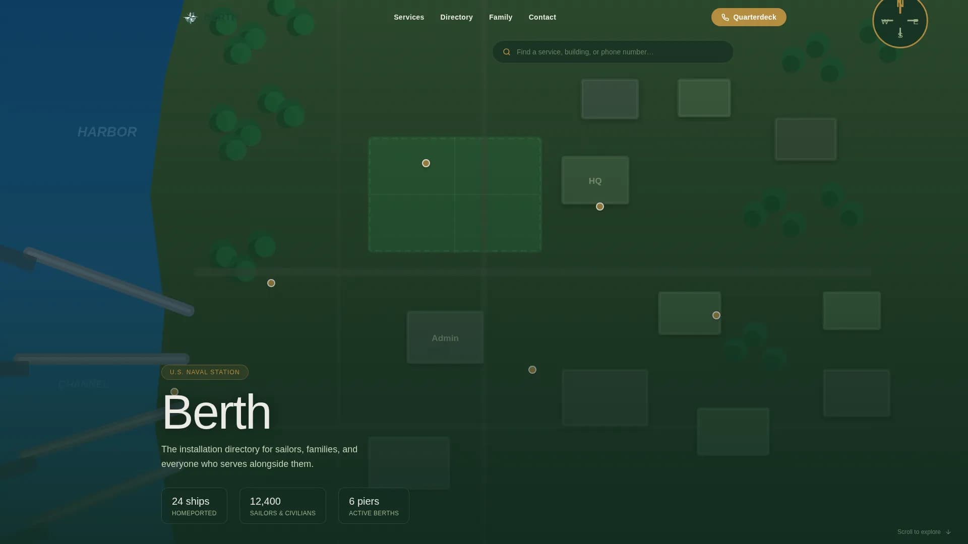 Military & Defense Directory Website Template