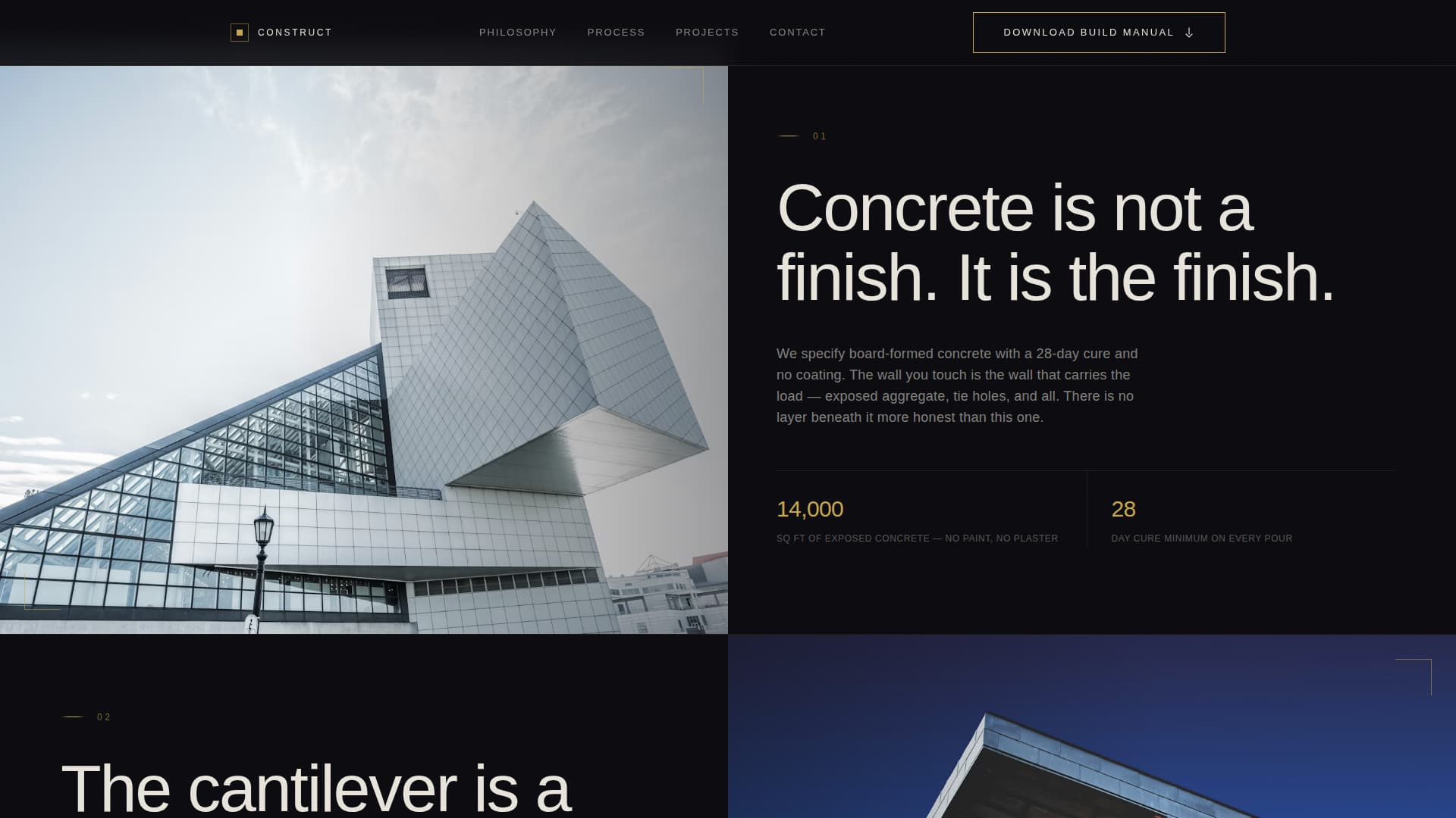 Modernist Architecture Specialist Professional Website Template