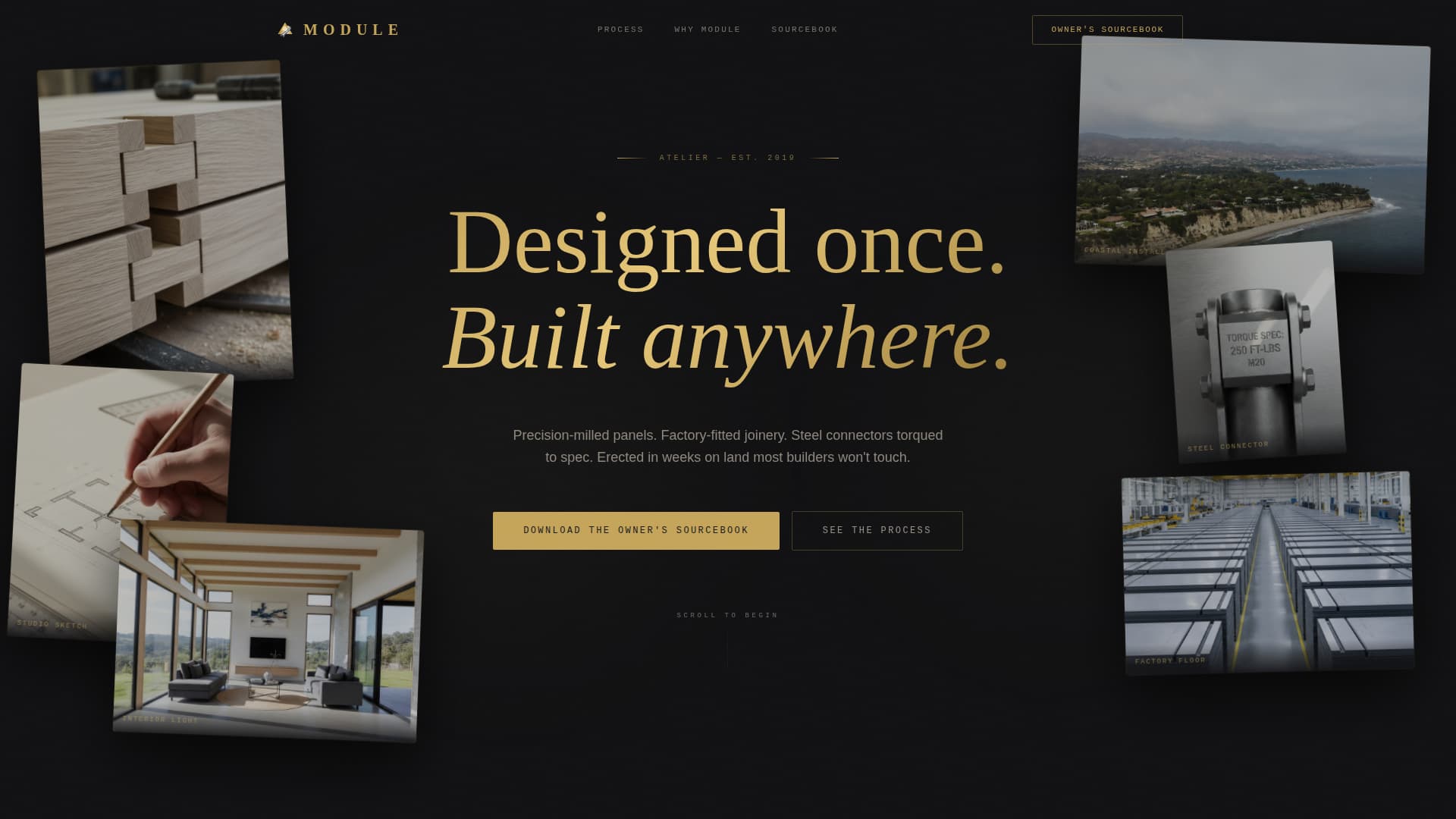 Tiny & Alternative Architecture Portfolio Website Template