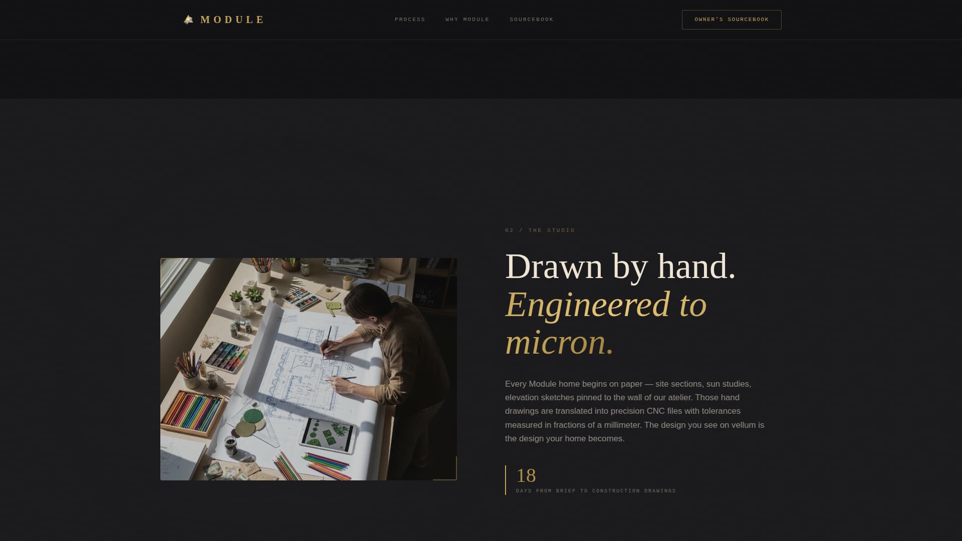 Tiny & Alternative Architecture Portfolio Website Template