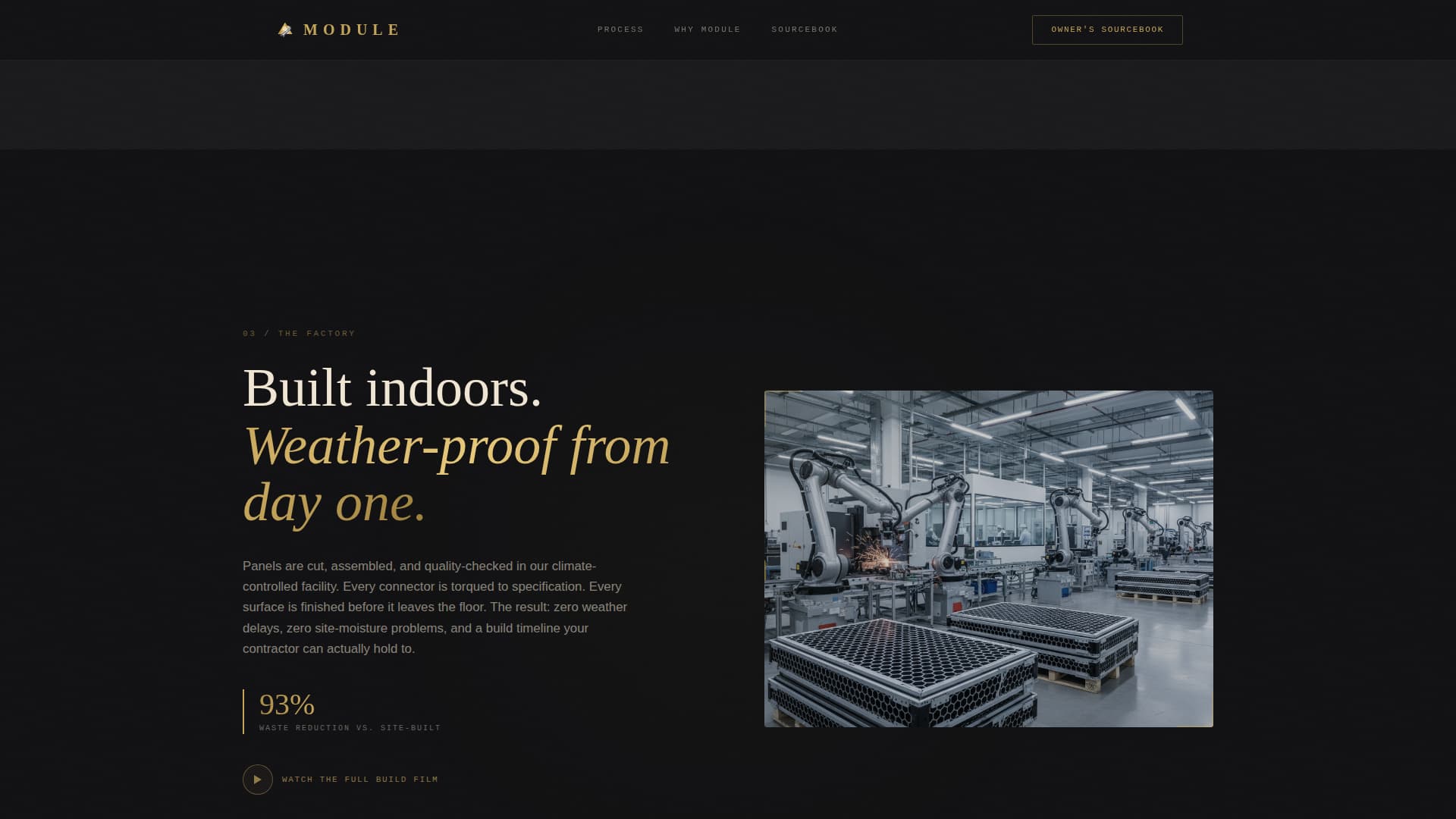 Tiny & Alternative Architecture Portfolio Website Template