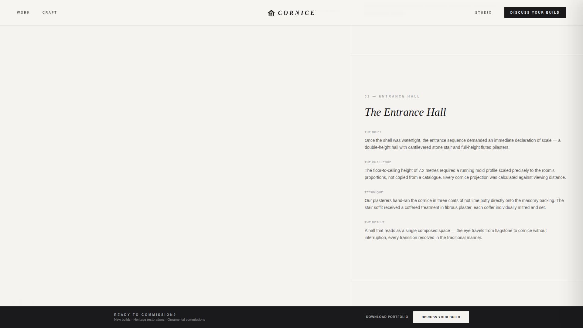 Neo-Classical Architecture Professional Website Template
