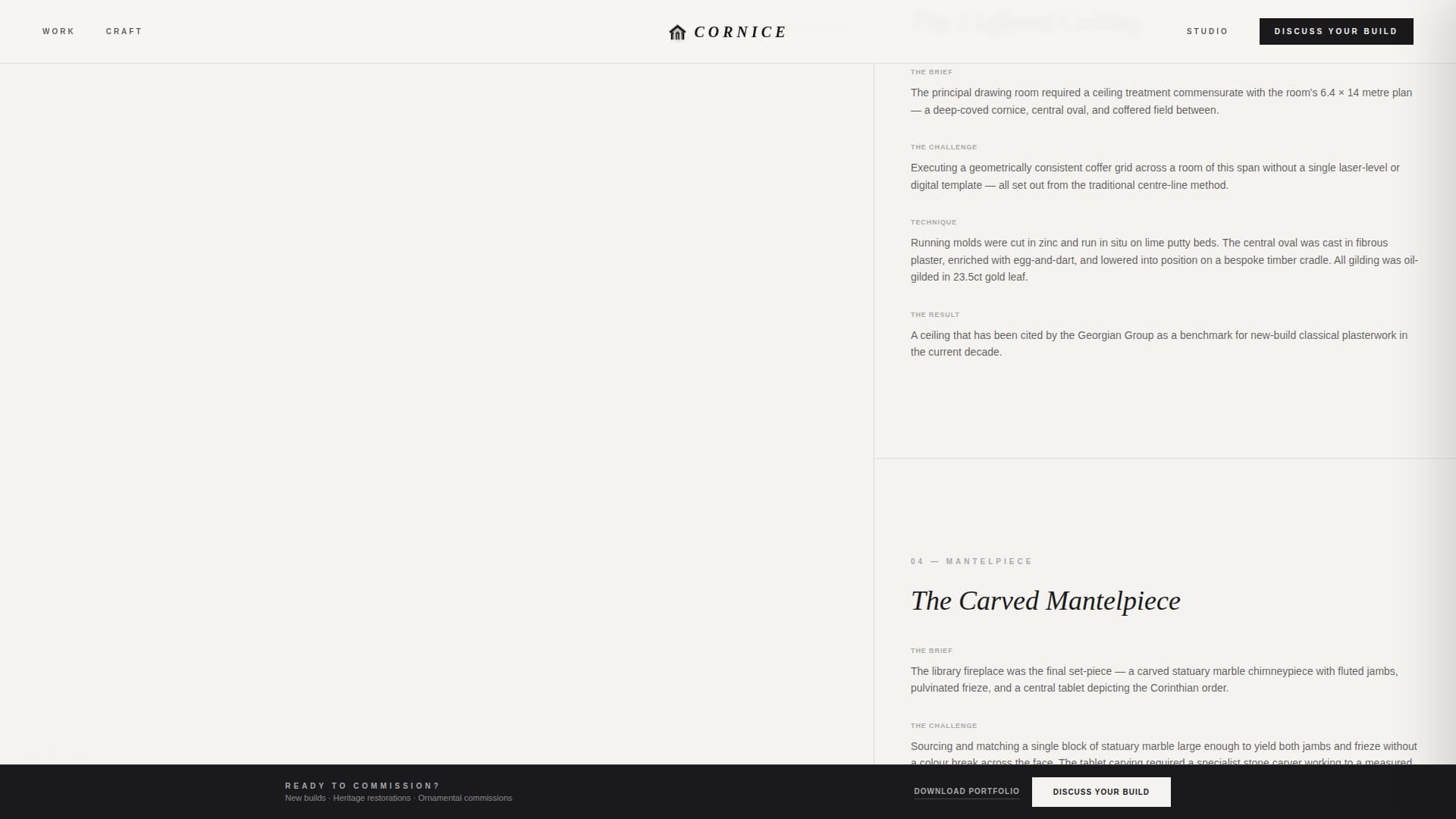 Neo-Classical Architecture Professional Website Template