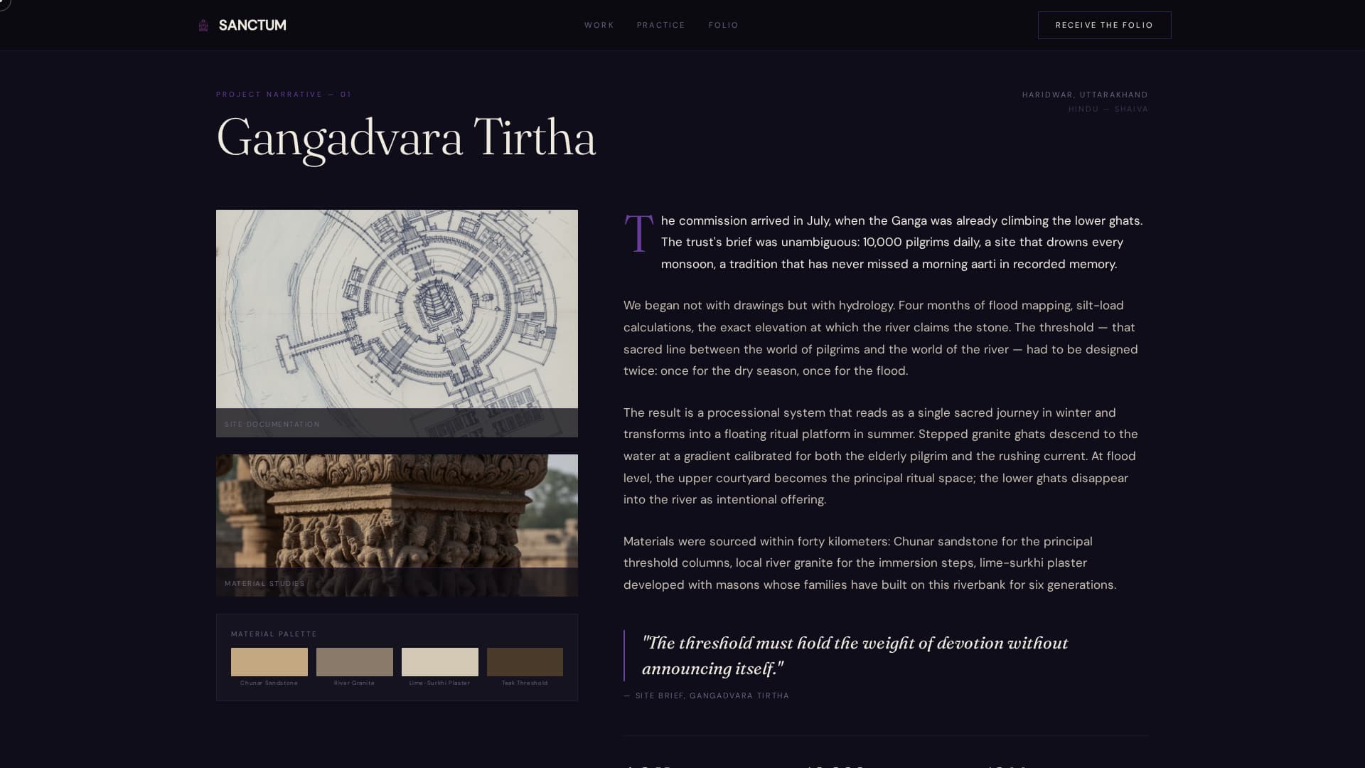 Religious & Cultural Architecture Portfolio Website Template