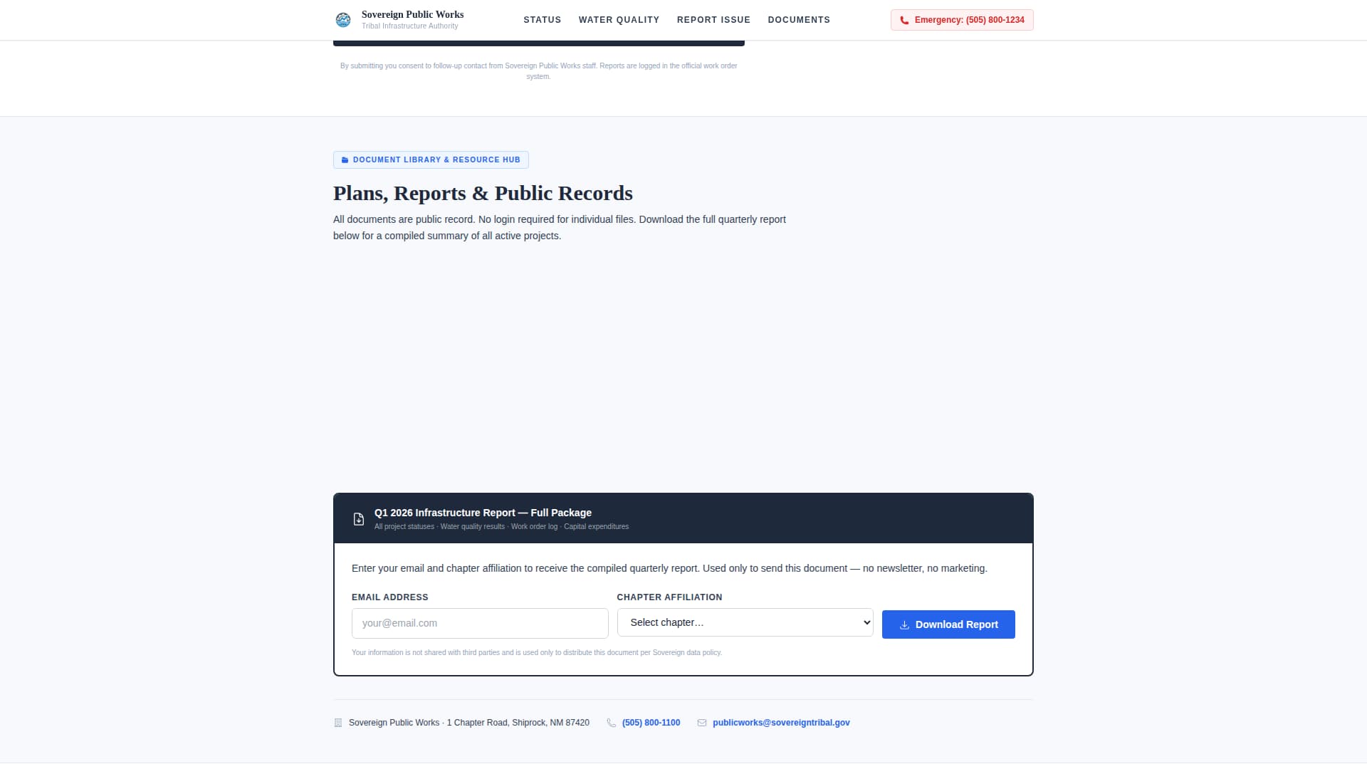 Public Works Government Professional Website Template
