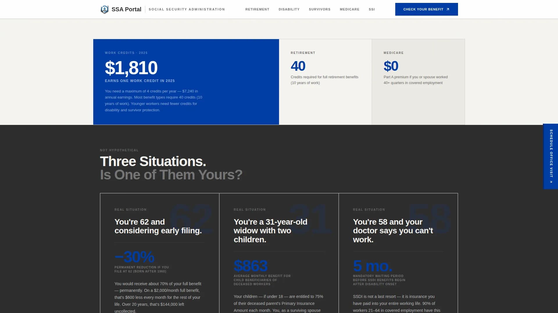 SSA - Stats-First Civic Service Landing Page Template