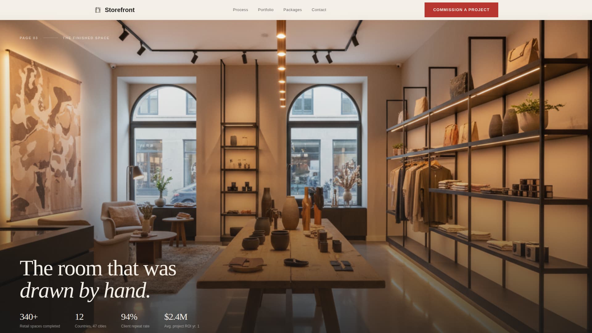 Interior Design Studio Pricing Website Template