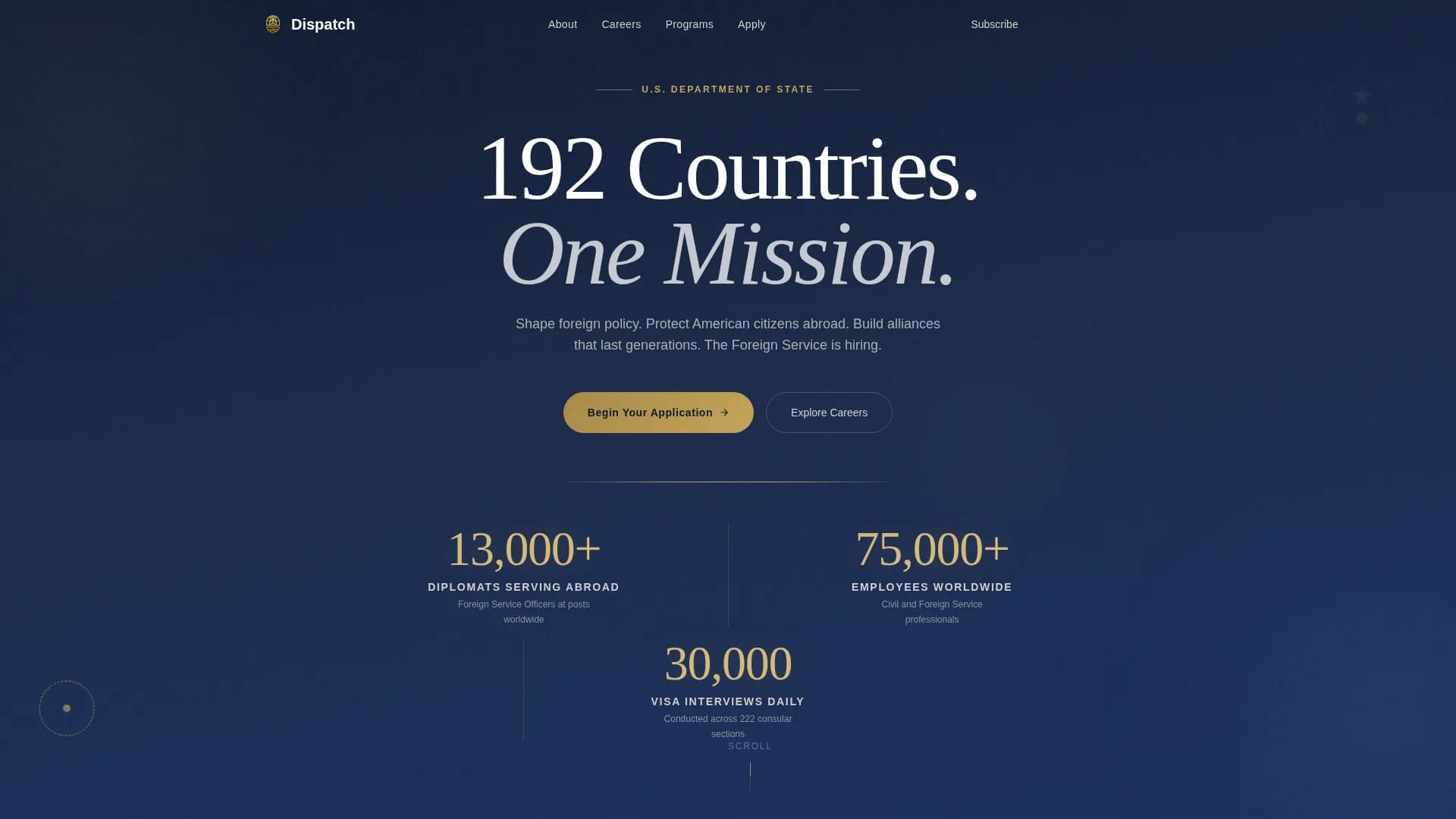 Mobilize — State Department Landing Page Template