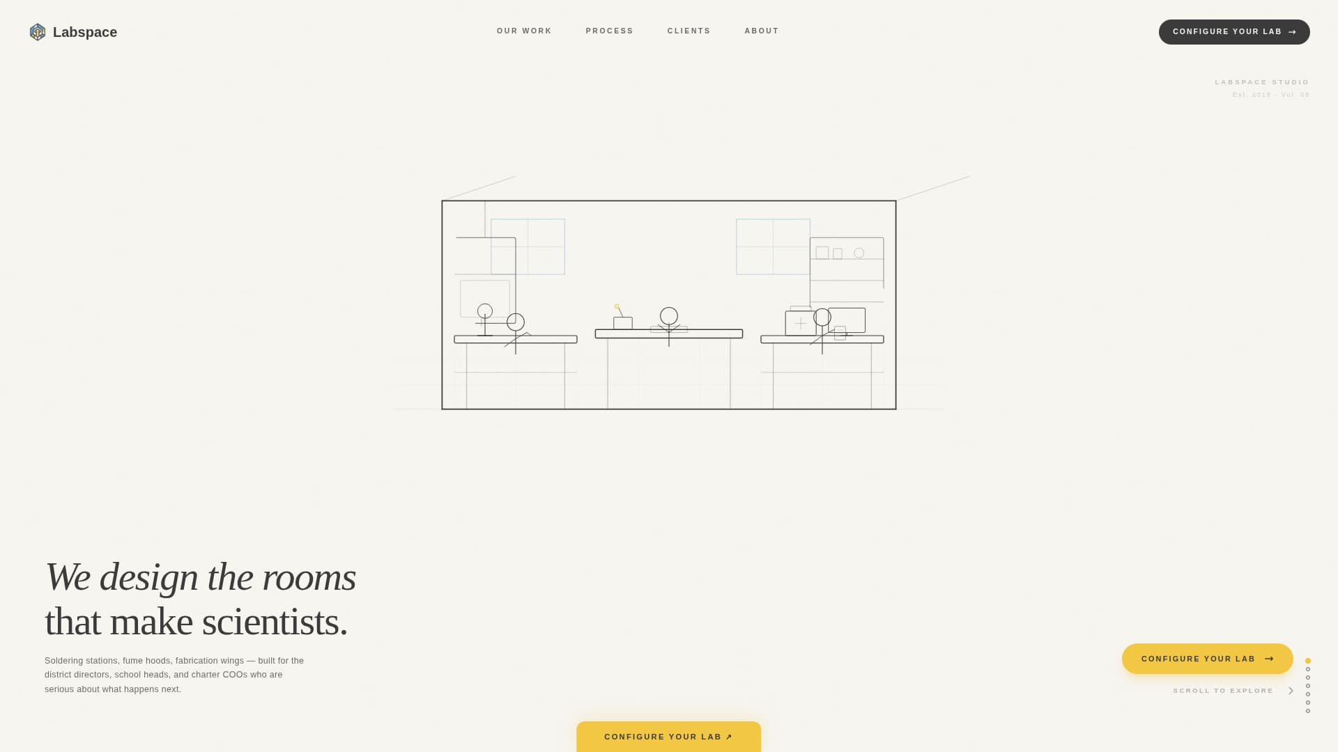 Labspace - Inspiring STEM Lab Landing Page Template